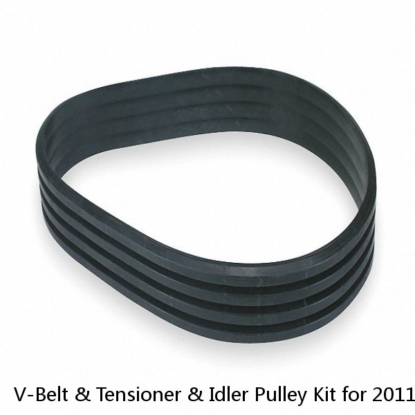 V-Belt & Tensioner & Idler Pulley Kit for 2011-2014 Hyundai Kia 2.0L 2.4L⭐⭐⭐⭐⭐ #1 image