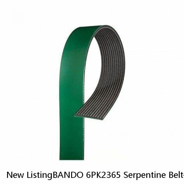 New ListingBANDO 6PK2365 Serpentine Belt-Rib Ace Precision Engineered V-Ribbed Belt #1 image