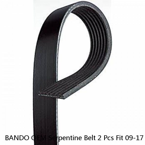 BANDO OEM Serpentine Belt 2 Pcs Fit 09-17 CADILLAC CHEVROLET GMC V8 ALT 145 Amp  #1 image